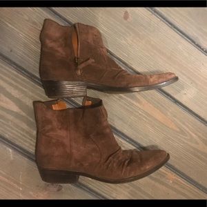 Brown Nine West Ankle Boots